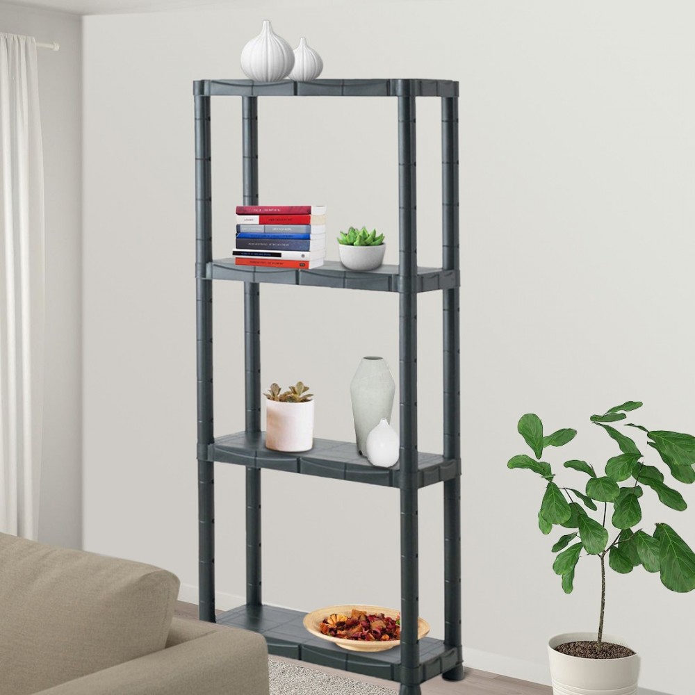 Estante modular de plástico KRONOS con 4 estantes 60 x 30 x H143 cm
