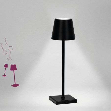 Lámpara de mesa LED recargable por USB encendido por contacto LUZ cálida 38cm