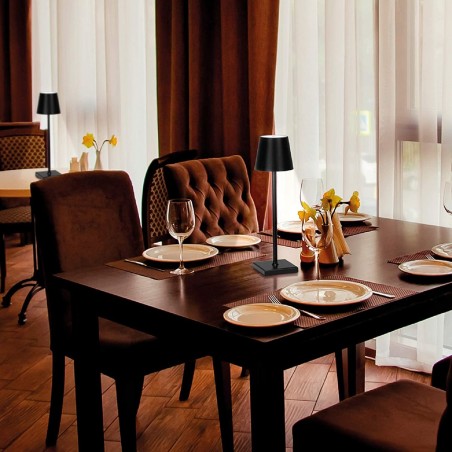 Lámpara de mesa LED recargable por USB encendido por contacto LUZ cálida 38cm