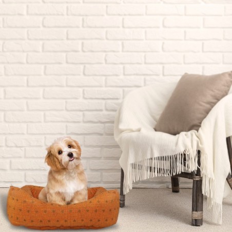 551493 Cojín acolchado y suave para mascotas tamaño pequeño 50x30xH18 cm