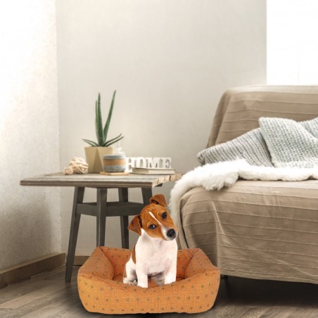 551493 Cojín acolchado y suave para mascotas tamaño pequeño 50x30xH18 cm