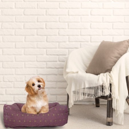 551493 Cojín acolchado y suave para mascotas tamaño pequeño 50x30xH18 cm