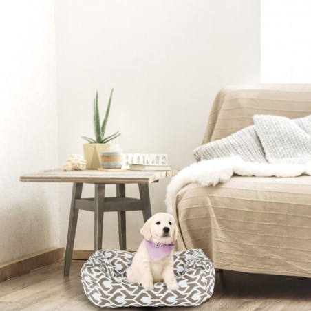 551493 Cojín acolchado y suave para mascotas tamaño pequeño 50x30xH18 cm