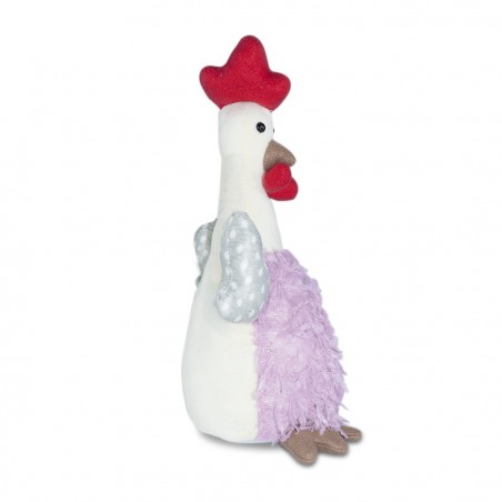 Art. 234053 Peluche de decoración altura 30 cm en tela Gallina decorativa pascua