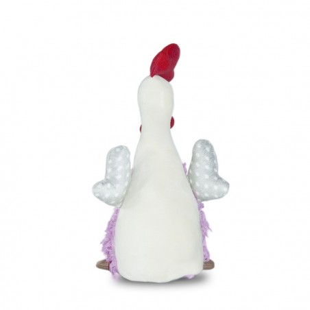 Art. 234053 Peluche de decoración altura 30 cm en tela Gallina decorativa pascua