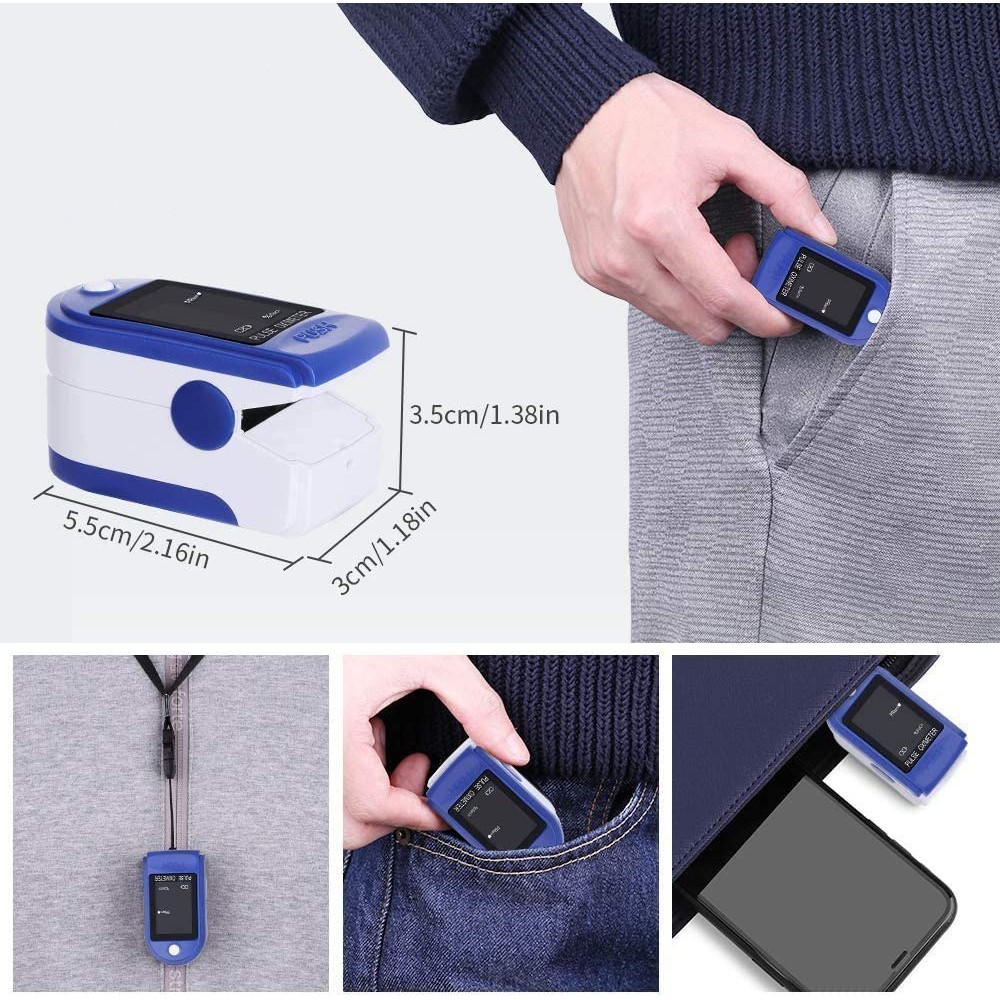 Pulsioxímetro de dedo SMH01 Oxímetro SpO2...