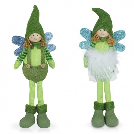 Art. 234048 Hada de tela para decoración de pascua altura 30 cm