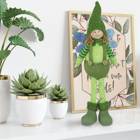 Art. 234048 Hada de tela para decoración de pascua altura 30 cm