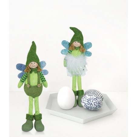 Art. 234048 Hada de tela para decoración de pascua altura 30 cm