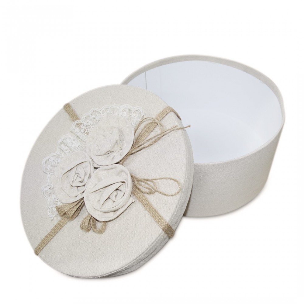 191010 Conjunto 3 cajas redondas forradas en...