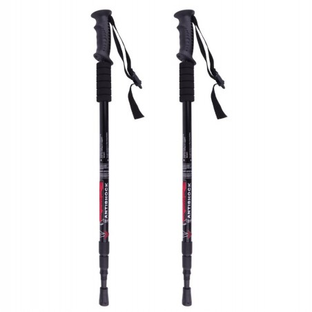 187516 Bastones de trekking regulables de 65 a 135 cm empuñadura antideslizante