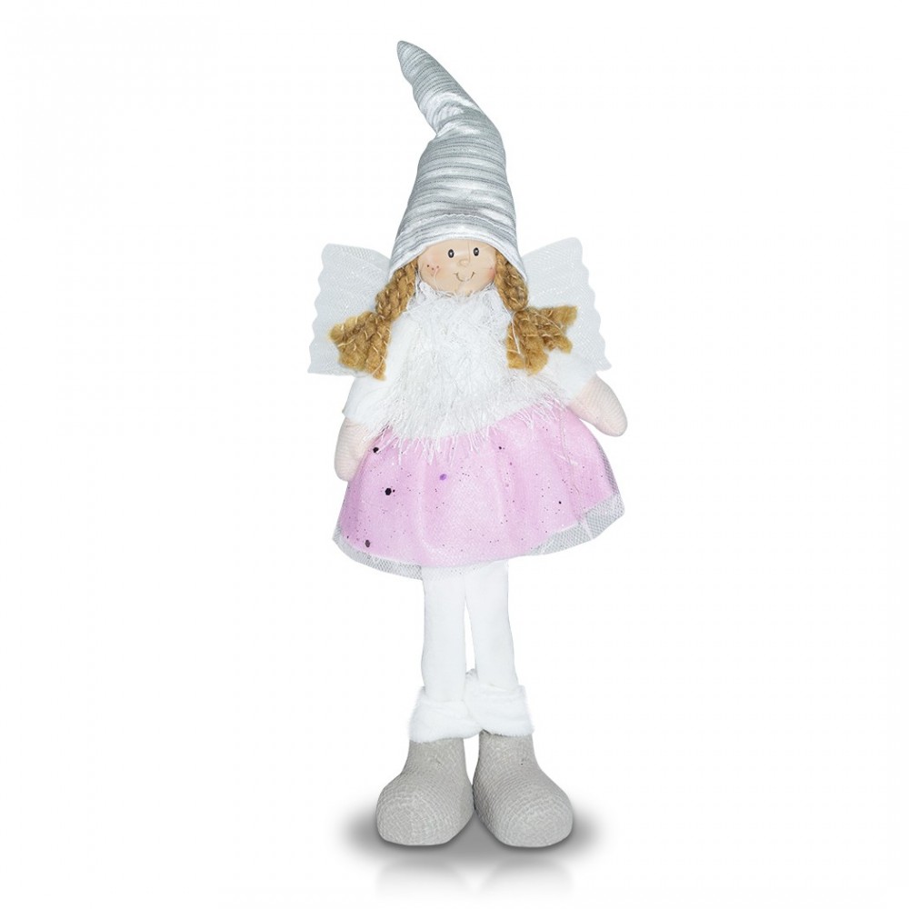 Art. 234046 Hada de tela blanca y rosa para...