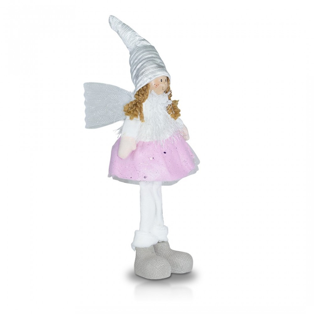 Art. 234046 Hada de tela blanca y rosa para...