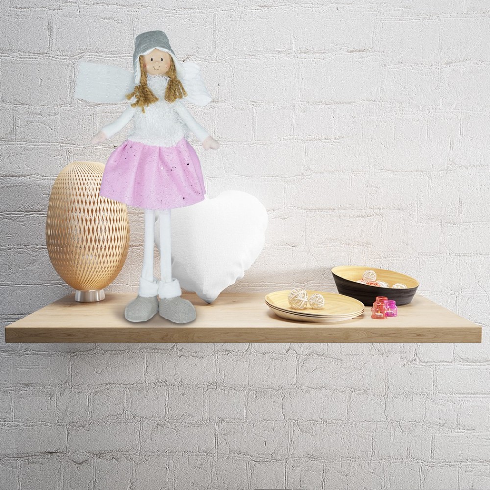 Art. 234045 Hada de tela blanca y rosa para...