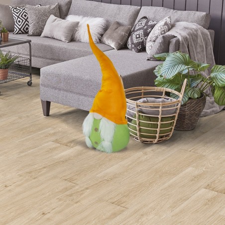 234042 Gnomo de pascua con sombrero verde y naranja 95 Cm en tela con barba