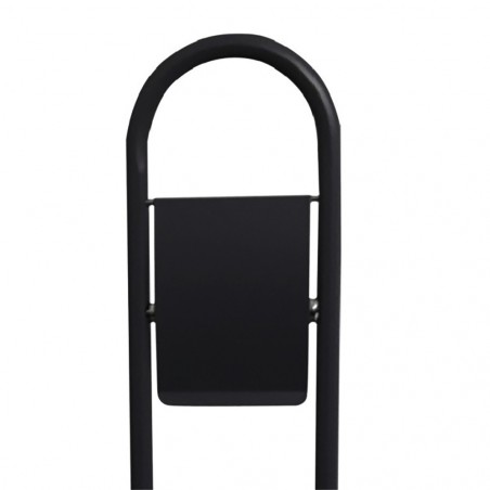 136018 Felicia Portarrollos - Escobillero 22 x 81 cm color NEGRO