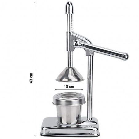 Art. 175155 Exprimidor manual de cítricos en acero inoxidable y antioxidante