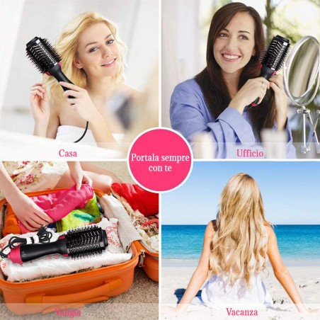Art.829176 Cepillo secador de pelo multifuncional 1000W 3 velocidades diferentes