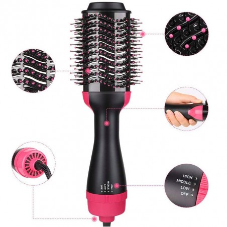 Art.829176 Cepillo secador de pelo multifuncional 1000W 3 velocidades diferentes
