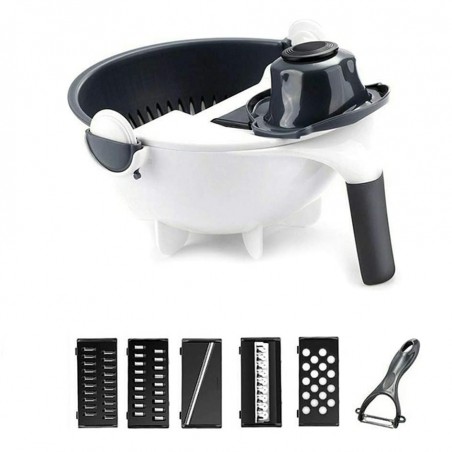 187639 Escurridor, cortador y rallador de verduras con cesto WET BASKET