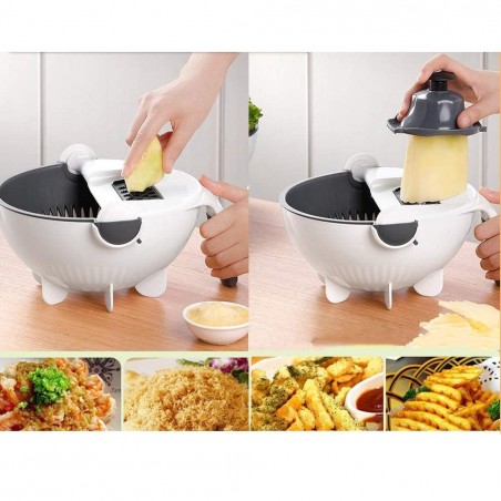 187639 Escurridor, cortador y rallador de verduras con cesto WET BASKET