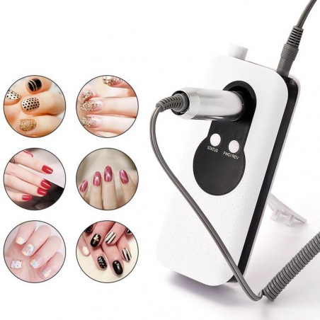 090257 Torno eléctrico profesional para uñas SML 6 cabezales NAIL POLISHER M6