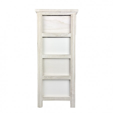 Art. 398006 Mueble de madera con patrón de corazones y 4 cajones 40x29xH73 cm