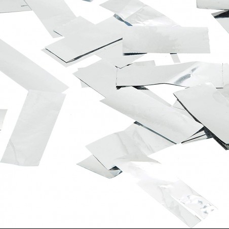 Cañón de confeti blanco tamaño XL 80 cm NY133 para eventos de fiesta