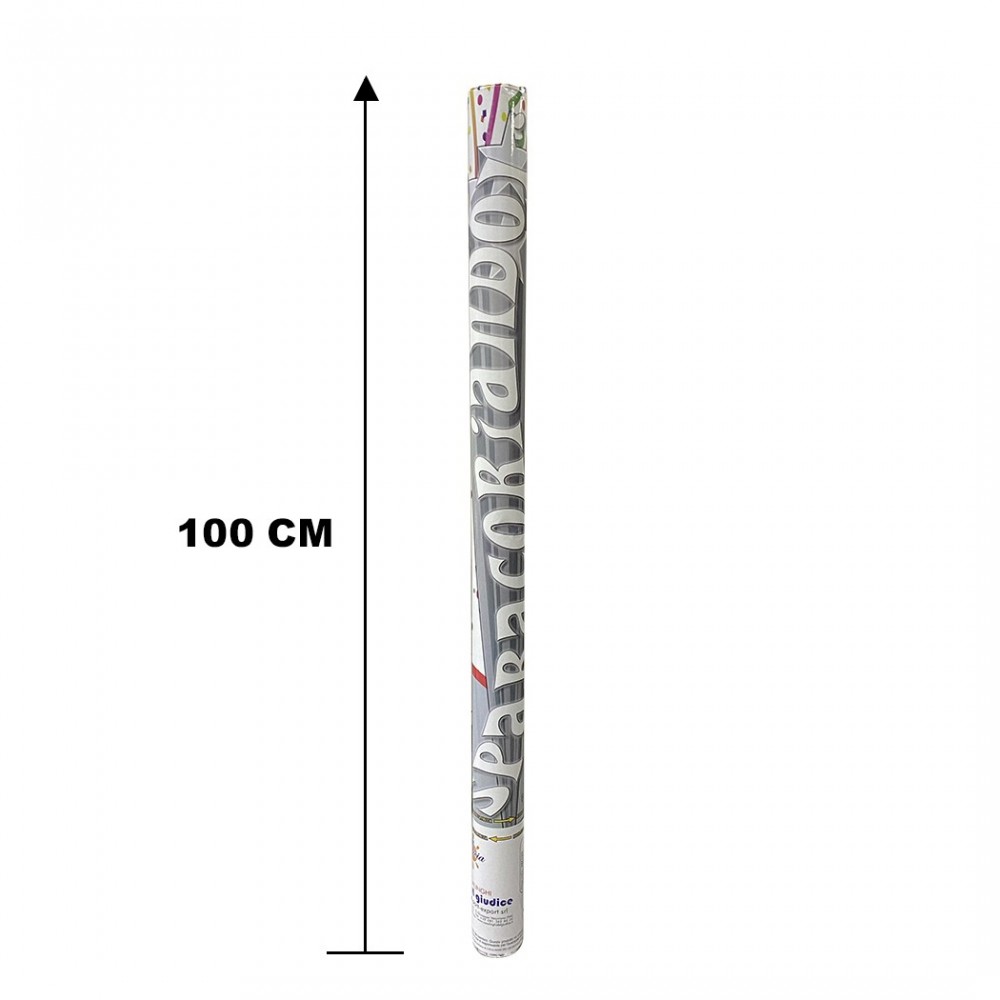 Cañón de confeti blanco tamaño XXL 100 cm NY134...