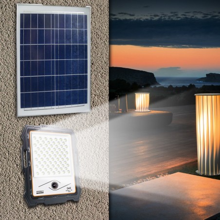 Cámara con panel de energia solar de 100W full HD 1080P wifi APP DW901