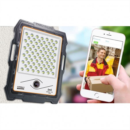 Cámara con panel de energia solar de 100W full HD 1080P wifi APP DW901