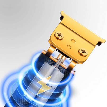 609975 Máquina cortabarbas inalámbrico con cargador USB y accesorios