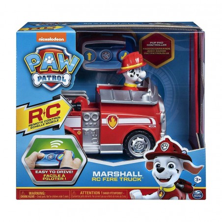 278697 Camión de bomberos Paw Patrol Marshall con control remoto a distancia