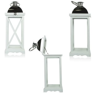 335006 Set 3 Pzs Maxi Lanterns BLANCO portavelas 36' 52'... 2