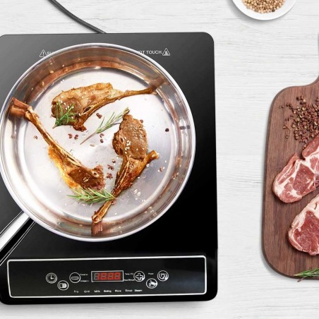 Placa de inducción 2000W EIP2000 SWISS LINE temporizador y 7 modos de cocción