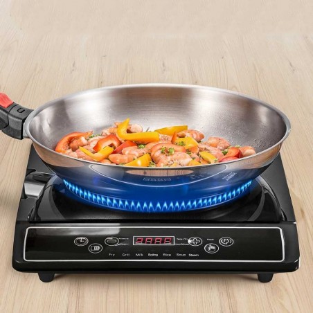 Placa de inducción 2000W EIP2000 SWISS LINE temporizador y 7 modos de cocción