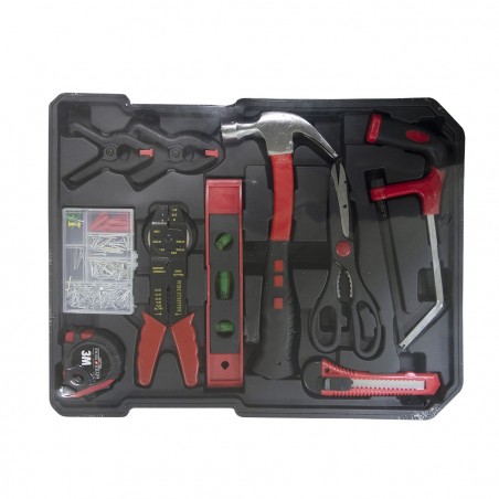 Maleta SWISS KRAFT trolley herramientas de trabajo 419 pzs 4 compartimentos