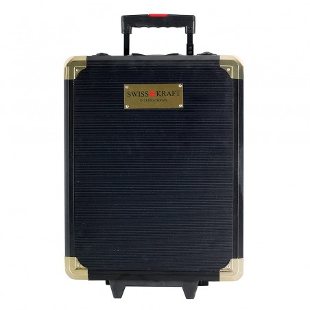 Maleta SWISS KRAFT trolley herramientas de trabajo 419 pzs 4 compartimentos