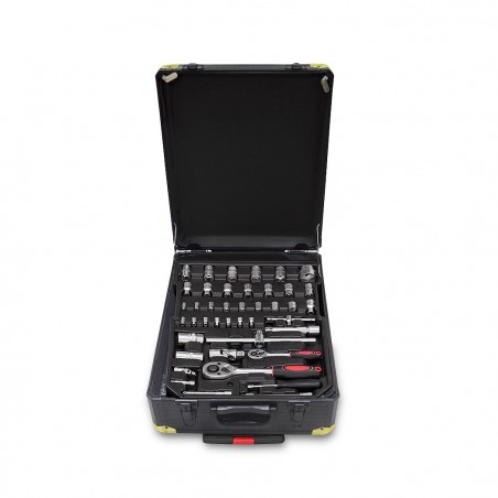 Maleta SWISS KRAFT trolley herramientas de trabajo 419 pzs 4 compartimentos