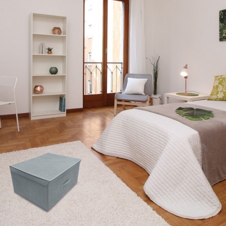 745000 Caja ahorro de espacio GRIS ideal para cambio de temporada 50x40xH25 cm