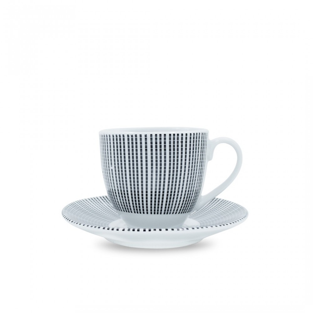 270046  Juego de 6 tazas y platillos de café...