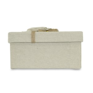 Art. 191001 Caja de regalo rectangular de yute beige con... 2