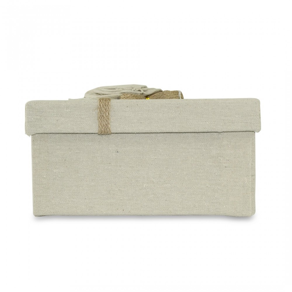 Art. 191001 Caja de regalo rectangular de yute...