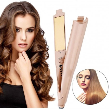 186892 Plancha para alisar o rizar el pelo liso 2 en 1 Sistema digital IRONTWIST