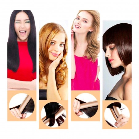 186892 Plancha para alisar o rizar el pelo liso 2 en 1 Sistema digital IRONTWIST