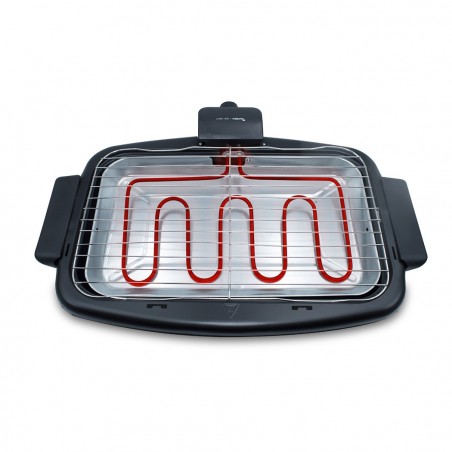 JGB304T1 Barbacoa eléctrica de mesa JORDAN parrilla de acero max 2200W 47x28cm