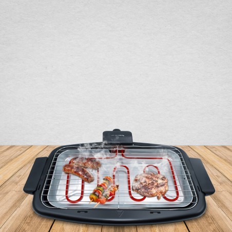 JGB304T1 Barbacoa eléctrica de mesa JORDAN parrilla de acero max 2200W 47x28cm