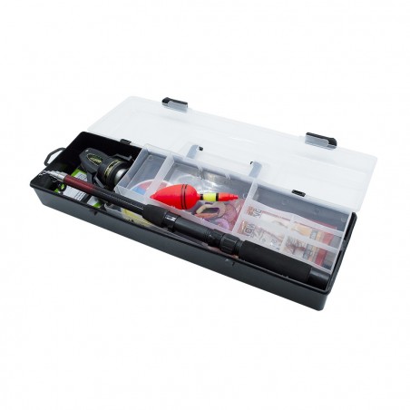 Kit completo de caña de pesca en maleta + accesorios