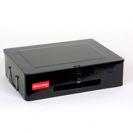 002083 Barbacoa de picnic FERRABOLI en acero pintado con maletín 30x40x55cm