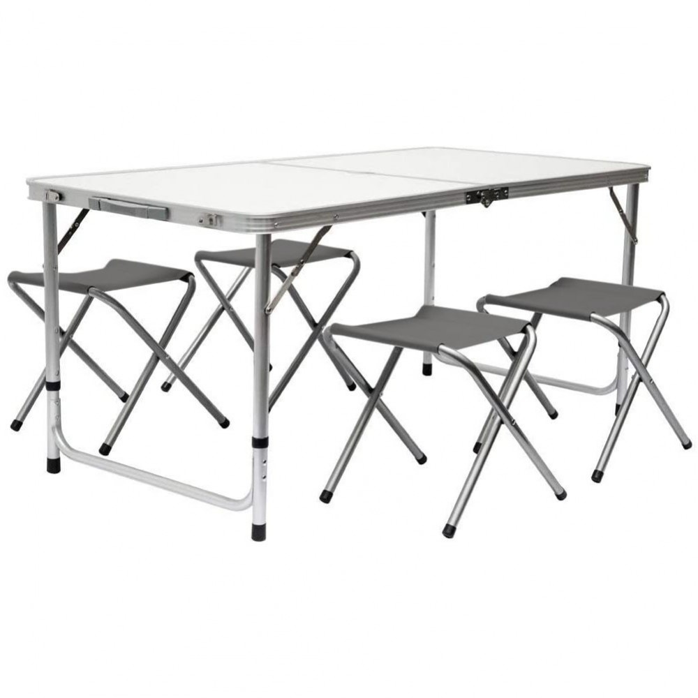 Mesa picnic plegable AURORA con juego de 4...